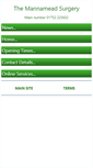 Mobile Screenshot of mannameadsurgery.co.uk