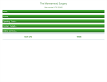 Tablet Screenshot of mannameadsurgery.co.uk